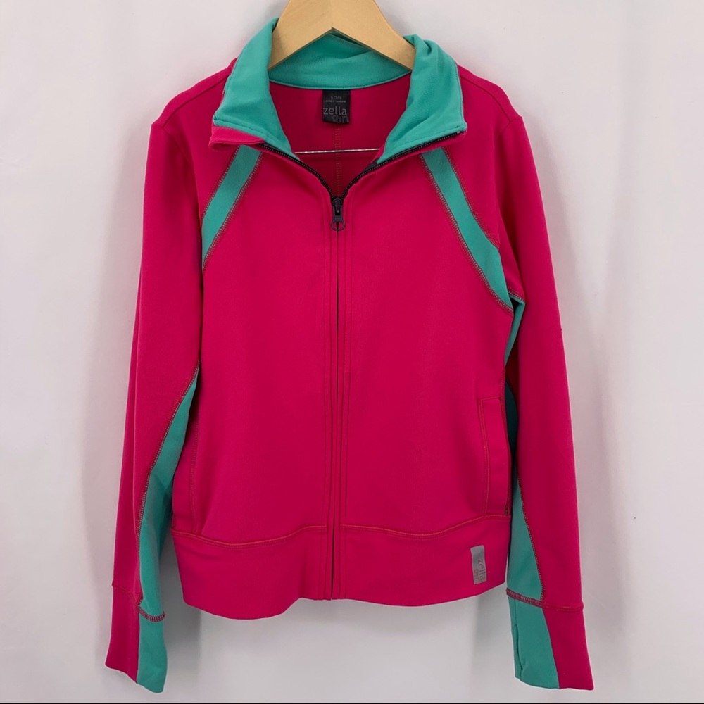 Zella girl pink activewear jacket size small‎ 7/8